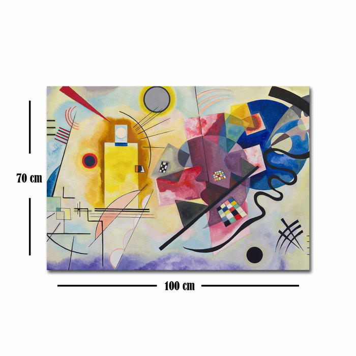 Wallity Lienzo Decorativo Wassily Kandinsky Yellow-Red-Blue 70 x 100 cm Wallity Lienzo Decorativo Wassily Kandinsky Yellow-Red-Blue 70 x 100 cm